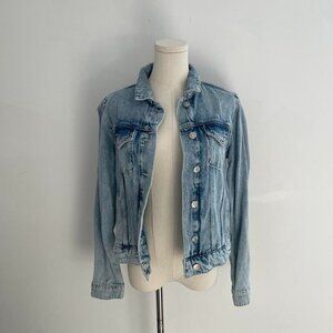 Paige Classic Light Wash Denim Jacket | Women’s Size Small